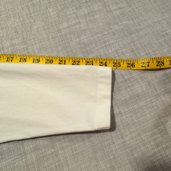 💙 Simons Contemporaine Supima Cotton Long Slv Tee XXL White Slighty Sheer NWOT - Picture 9 of 10